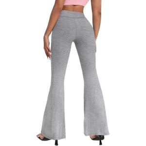 imageHybrid ampamp Company Womens Super Comfy Flowy Wide Leg Palazzo Pants Made in USA8826heathergrey