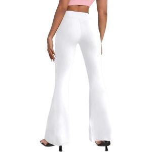 imageHybrid ampamp Company Womens Super Comfy Flowy Wide Leg Palazzo Pants Made in USA8826white