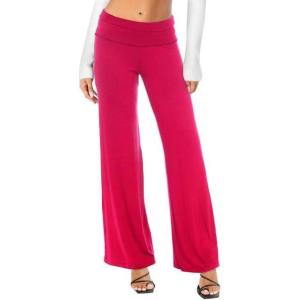 imageHybrid ampamp Company Womens Super Comfy Flowy Wide Leg Palazzo Pants Made in USAFuchsia