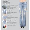 imageHybrid ampamp Company Womens Slim Boot Cut Stretch PantsBllight Wash