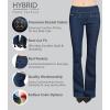 imageHybrid ampamp Company Womens Slim Boot Cut Stretch PantsDenimblue