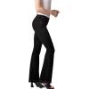 imageHybrid ampamp Company Womens Slim Boot Cut Stretch PantsJeggingblack