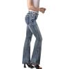 imageHybrid ampamp Company Womens Slim Boot Cut Stretch PantsJeggingpotassiumwash