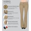 imageHybrid ampamp Company Womens Slim Boot Cut Stretch PantsTwillkhaki