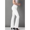 imageHybrid ampamp Company Womens Slim Boot Cut Stretch PantsTwillwhite