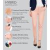 imageHybrid ampamp Company Womens Ultra Comfy Stretch Slim Fit Trousers Chino Pants with PocketBlush