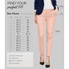imageHybrid ampamp Company Womens Ultra Comfy Stretch Slim Fit Trousers Chino Pants with PocketBlush