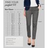 imageHybrid ampamp Company Womens Ultra Comfy Stretch Slim Fit Trousers Chino Pants with PocketCharcoal