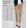 imageHybrid ampamp Company Womens Ultra Comfy Stretch Slim Fit Trousers Chino Pants with PocketKhaki