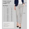 imageHybrid ampamp Company Womens Ultra Comfy Stretch Slim Fit Trousers Chino Pants with PocketLightgrey
