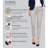 imageHybrid ampamp Company Womens Ultra Comfy Stretch Slim Fit Trousers Chino Pants with PocketLightgrey