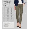 imageHybrid ampamp Company Womens Ultra Comfy Stretch Slim Fit Trousers Chino Pants with PocketOlive