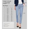 imageHybrid ampamp Company Womens Ultra Comfy Stretch Slim Fit Trousers Chino Pants with PocketPowderblue