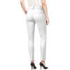 imageHybrid ampamp Company Womens Ultra Comfy Stretch Slim Fit Trousers Chino Pants with PocketWhite
