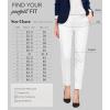imageHybrid ampamp Company Womens Ultra Comfy Stretch Slim Fit Trousers Chino Pants with PocketWhite