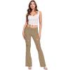 imageHybrid ampamp Company Womens Slim Boot Cut Stretch PantsBlkhaki