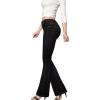 imageHybrid ampamp Company Womens Slim Boot Cut Stretch PantsJeggingblack