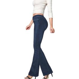 imageHybrid ampamp Company Womens Slim Boot Cut Stretch PantsDenimblue
