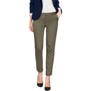 imageHybrid ampamp Company Womens Ultra Comfy Stretch Slim Fit Trousers Chino Pants with PocketOlive