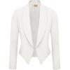 image:imageHybrid amp Company Lightweight Open Front Cardigan Classic Ruched Sleeve Work Office Blazer Suit JacketsIvory9789
