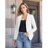 image:imageHybrid amp Company Lightweight Open Front Cardigan Classic Ruched Sleeve Work Office Blazer Suit JacketsIvory9789