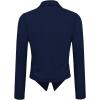 image:imageHybrid amp Company Lightweight Open Front Cardigan Classic Ruched Sleeve Work Office Blazer Suit JacketsNavy9789