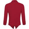 image:imageHybrid amp Company Lightweight Open Front Cardigan Classic Ruched Sleeve Work Office Blazer Suit JacketsRed
