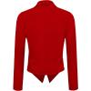 image:imageHybrid amp Company Lightweight Open Front Cardigan Classic Ruched Sleeve Work Office Blazer Suit JacketsRed9789