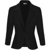 image:imageHybrid amp Company Womens Lightweight Casual Work Office Stretch Ponte Cardigan Blazer Jacket Made in USABlack