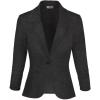 image:imageHybrid amp Company Womens Lightweight Casual Work Office Stretch Ponte Cardigan Blazer Jacket Made in USACharcoal