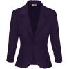 image:imageHybrid amp Company Womens Lightweight Casual Work Office Stretch Ponte Cardigan Blazer Jacket Made in USAEggplant