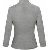 image:imageHybrid amp Company Womens Lightweight Casual Work Office Stretch Ponte Cardigan Blazer Jacket Made in USAHeather Grey