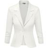 image:imageHybrid amp Company Womens Lightweight Casual Work Office Stretch Ponte Cardigan Blazer Jacket Made in USAIvory