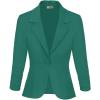 image:imageHybrid amp Company Womens Lightweight Casual Work Office Stretch Ponte Cardigan Blazer Jacket Made in USAJade