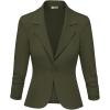 image:imageHybrid amp Company Womens Lightweight Casual Work Office Stretch Ponte Cardigan Blazer Jacket Made in USAOlive