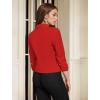 image:imageHybrid amp Company Womens Lightweight Casual Work Office Stretch Ponte Cardigan Blazer Jacket Made in USARed