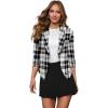 image:imageHybrid amp Company Lightweight Open Front Cardigan Classic Ruched Sleeve Work Office Blazer Suit Jackets11396blkivo