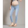 image:imageHybrid amp Company Maternity Womens Super Comfy Ultra Stretch Skinny JeansPm5482rsklight Wash