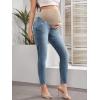 image:imageHybrid amp Company Maternity Womens Super Comfy Ultra Stretch Skinny JeansPm5804rsklight Wash