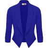 image:imageHybrid amp Company Versatile and Modern Womens Nylon Ponte De Roma Open Blazer JacketJk11331073troyal
