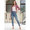 image:imageHybrid amp Company Womens Casual Work High Low Blazer Jacket  JK455901073tdark Rose