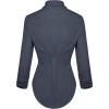 image:imageHybrid amp Company Womens Casual Work High Low Blazer Jacket  JK455901073theather Navy