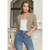 image:imageHybrid amp Company Womens Casual Work High Low Blazer Jacket  JK455901073tkhaki