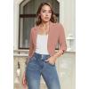 image:imageHybrid amp Company Womens Casual Work High Low Blazer Jacket  JK455901073tmauve