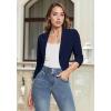 image:imageHybrid amp Company Womens Casual Work High Low Blazer Jacket  JK455901073tnavy