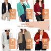 image:imageHybrid amp Company Womens Casual Work High Low Blazer Jacket  JK455901073twhite