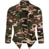 image:imageHybrid amp Company Womens Casual Work Office Blazer Jacket Open Front Shawl with 34 Scrunch Sleeves10188camouflage