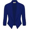 image:imageHybrid amp Company Womens Casual Work Office Blazer Jacket Open Front Shawl with 34 Scrunch SleevesCobaltblue