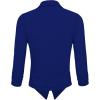 image:imageHybrid amp Company Womens Casual Work Office Blazer Jacket Open Front Shawl with 34 Scrunch SleevesCobaltblue