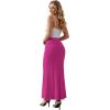 image:imageHybrid amp Company Womens Stretch Lightweight Flowy Maxi Skirt  Casual Fold Over Waist Made in USAFuchsia